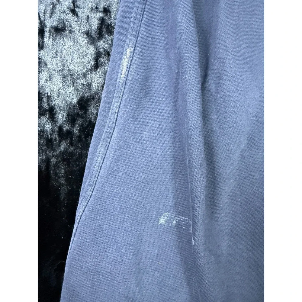 Nike Wide-Leg Jogger Pants‎ Men's L Blue Embroidered Logo Activewear